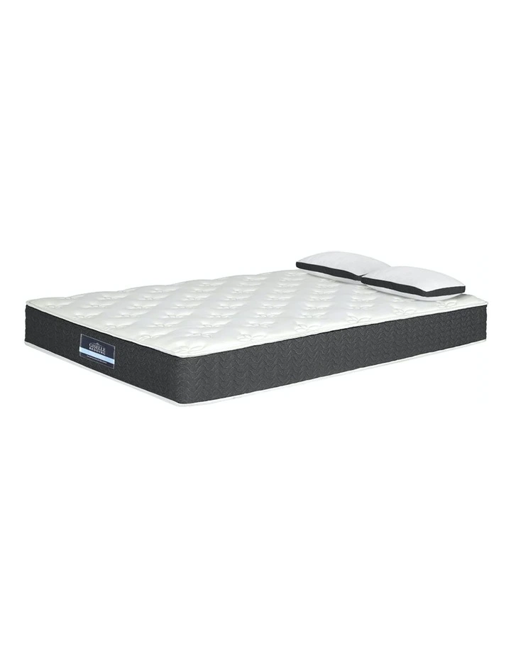 Medium Soft Double Mattress With Pillows 18cm in Multi