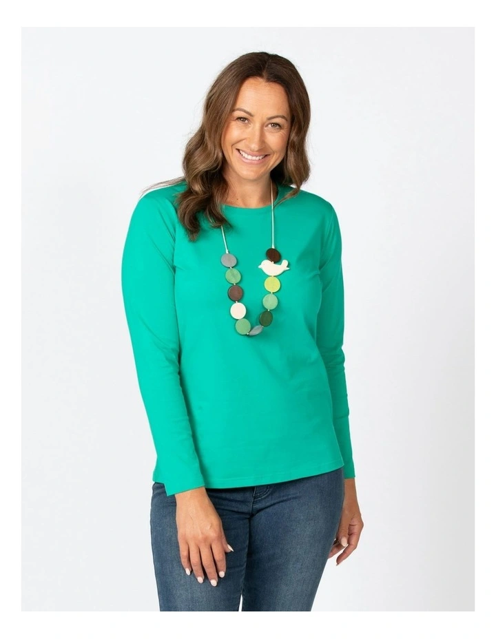 Camp Classic Long Sleeve Tee in Green