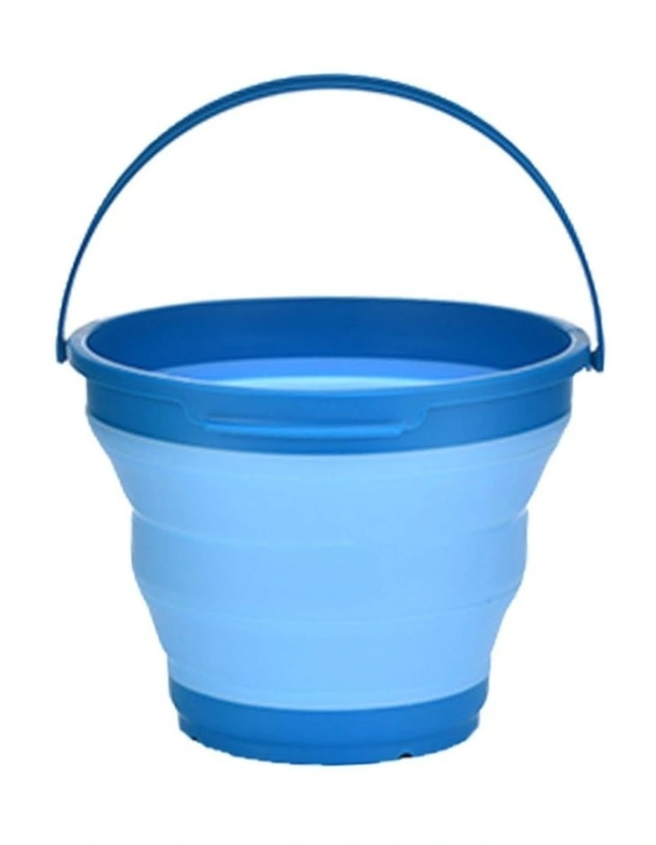 Foldable Collapsible Silicone Bucket 7L 3 Pack in Blue