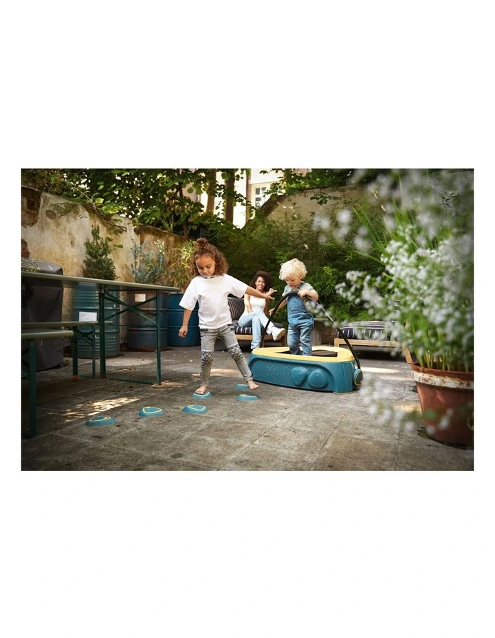 Jumping Trampoline With Handle (2 Years ) in Green/Yellow