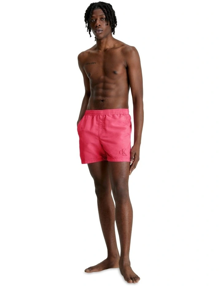 Authentic Medium Swim Short in Pink Flash