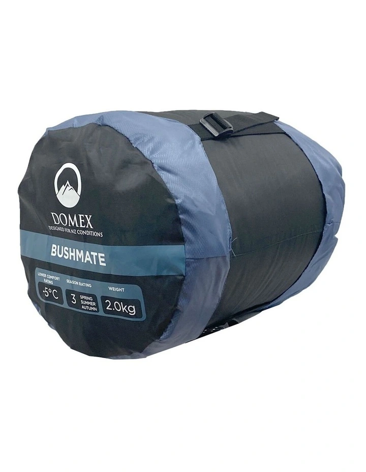 Bushmate Standard -5c Synthetic Fill Sleeping Bag in Steel Blue