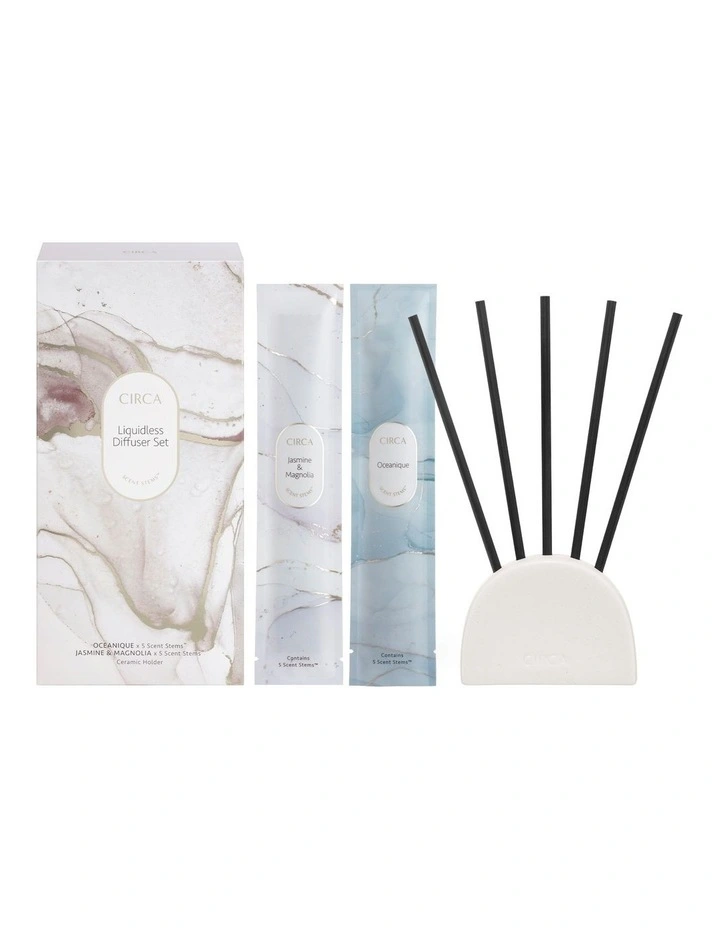 Oceanique & Jasmine & Magnolia Liquidless Diffuser Set