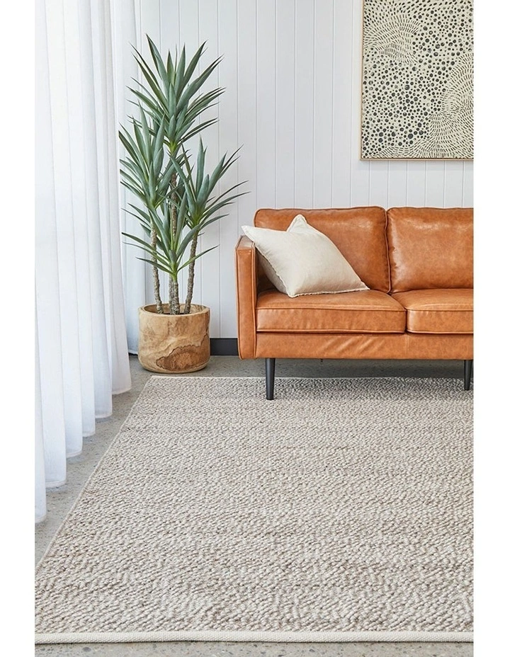 Boucle Natural Rug in Beige