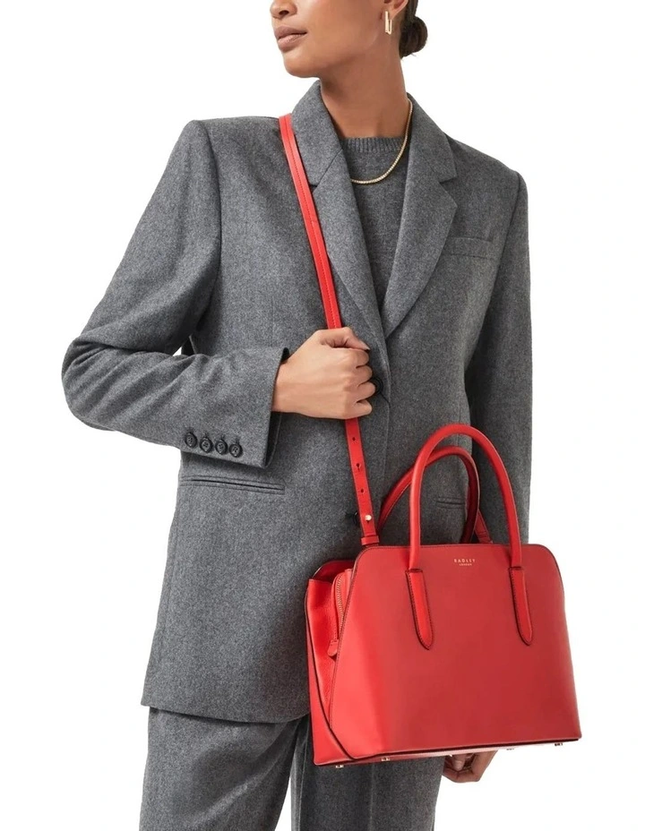 Liverpool Street 2.0 Medium Zip-Top Multiway Bag in Begonia