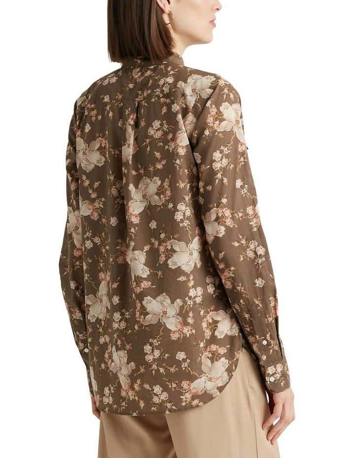 Floral Cotton Voile Shirt in Assorted