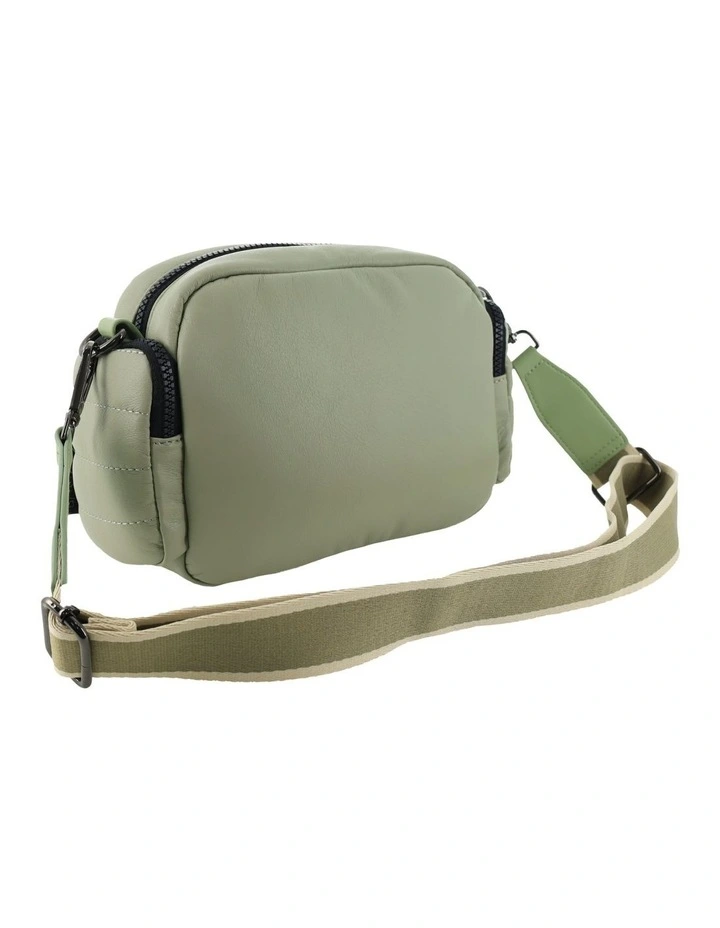 Fashion Puffer Crossbody Bag in Leaf