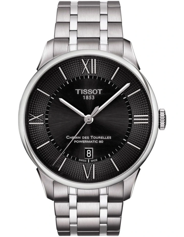 Chemin des Tourelles Powermatic 80 T0994071105800 Automatic Watch in Black