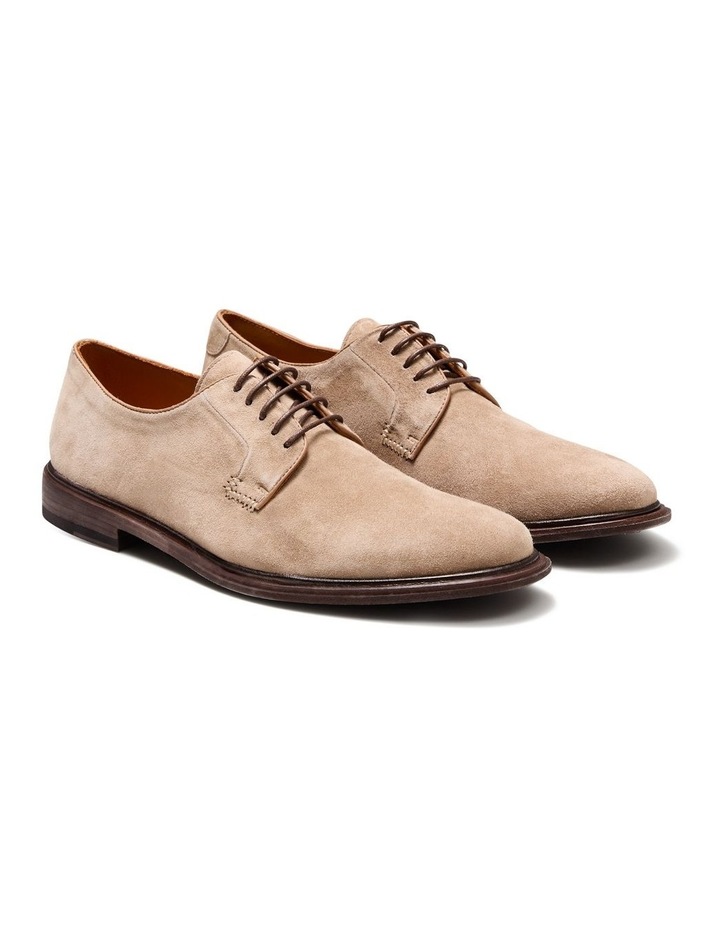 Landon Suede Derby Shoes in Taupe