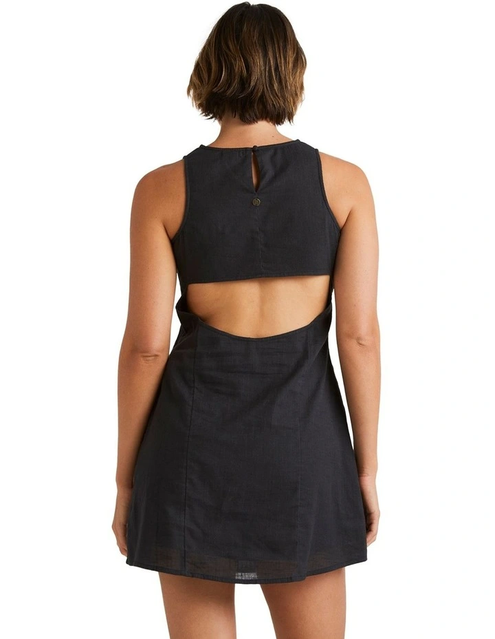 Earth Mini Dress Black in Black