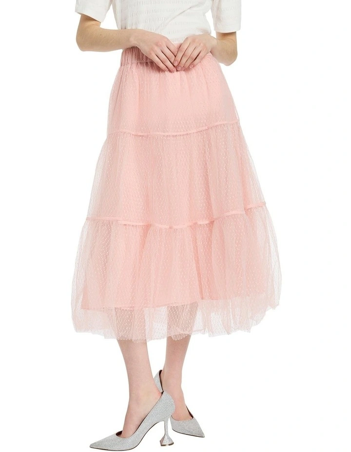 Tulle Of Us Skirt in Champagne