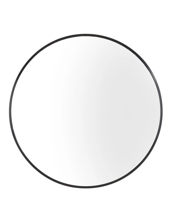 STACEY Aluminium Mirror 80cm in Black