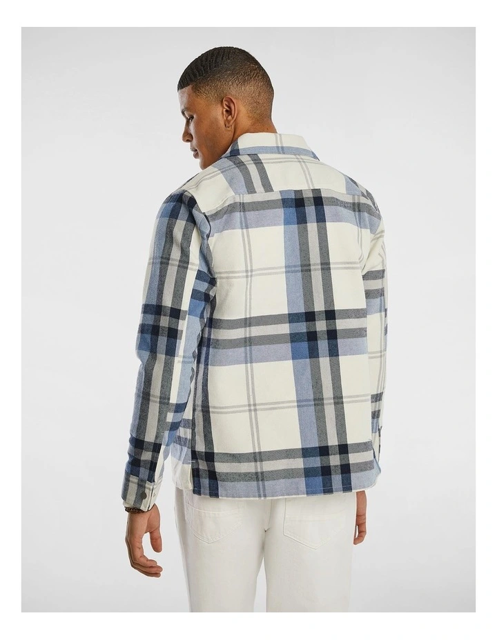 Yesta Check Overshirt in Blue