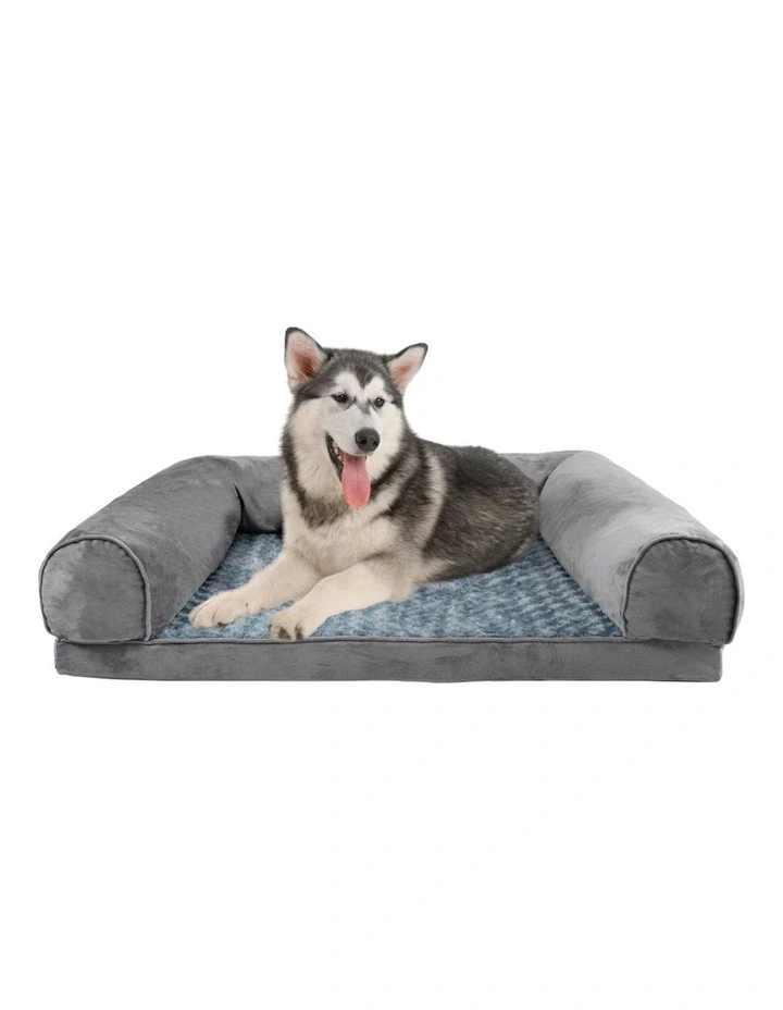XL Orthopaedic Sofa Bed 112x89x26.7cm in Grey