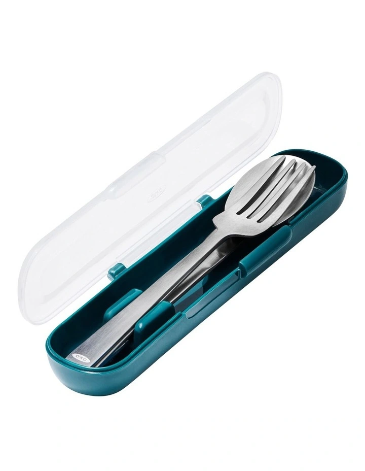 Prep and Go Reusable Utensil Set in Silver