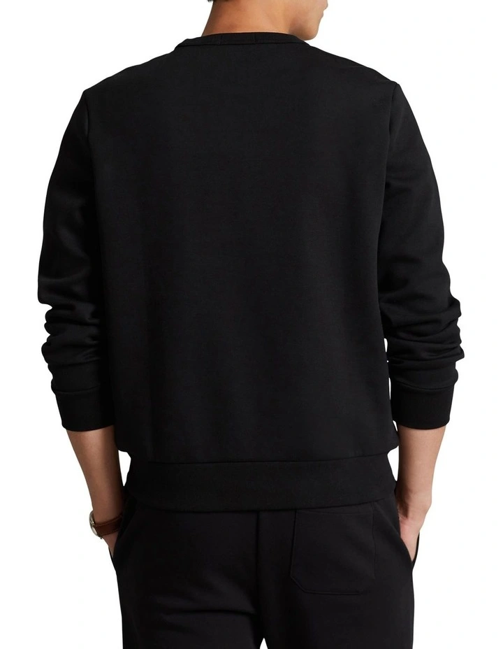 Double Knit Sweatshirt in Black