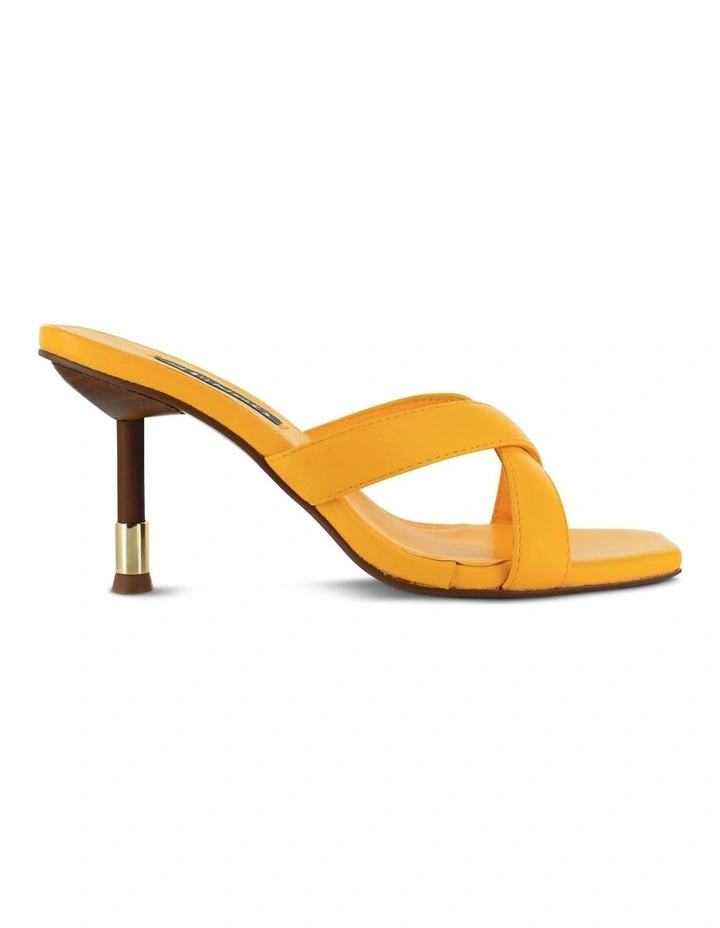 Quipe I Heeled Mules in Yellow
