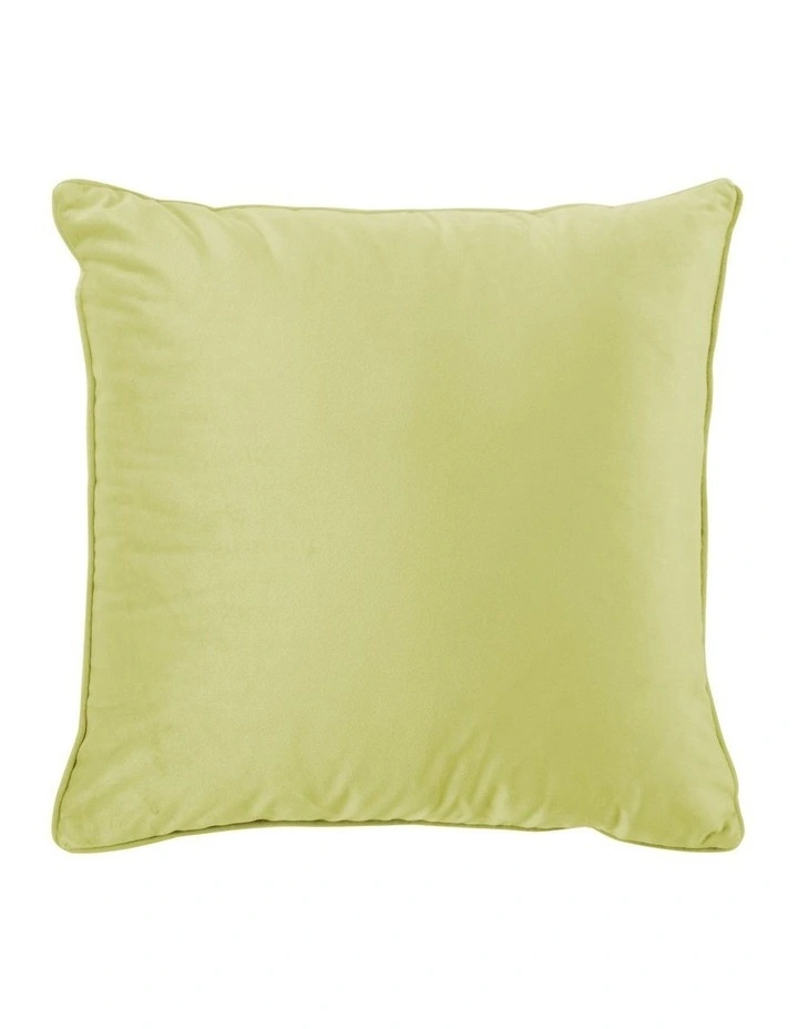 Bronte Velvet Cushion 45x45cm in Chartreuse