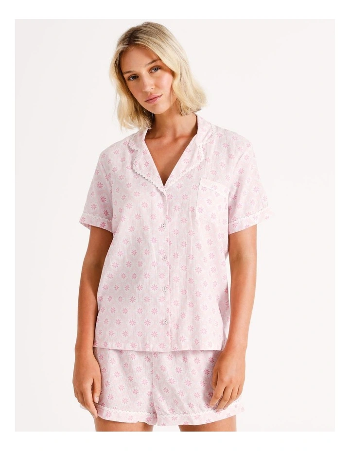Organic Cotton PJ Set in Italian Tile