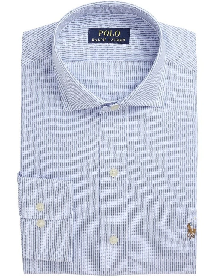 Classic Fit Textured Shirt in Blue