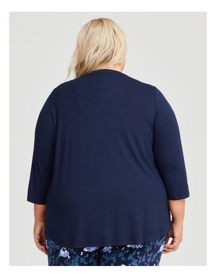 Eeyore Pyjama Top in Navy