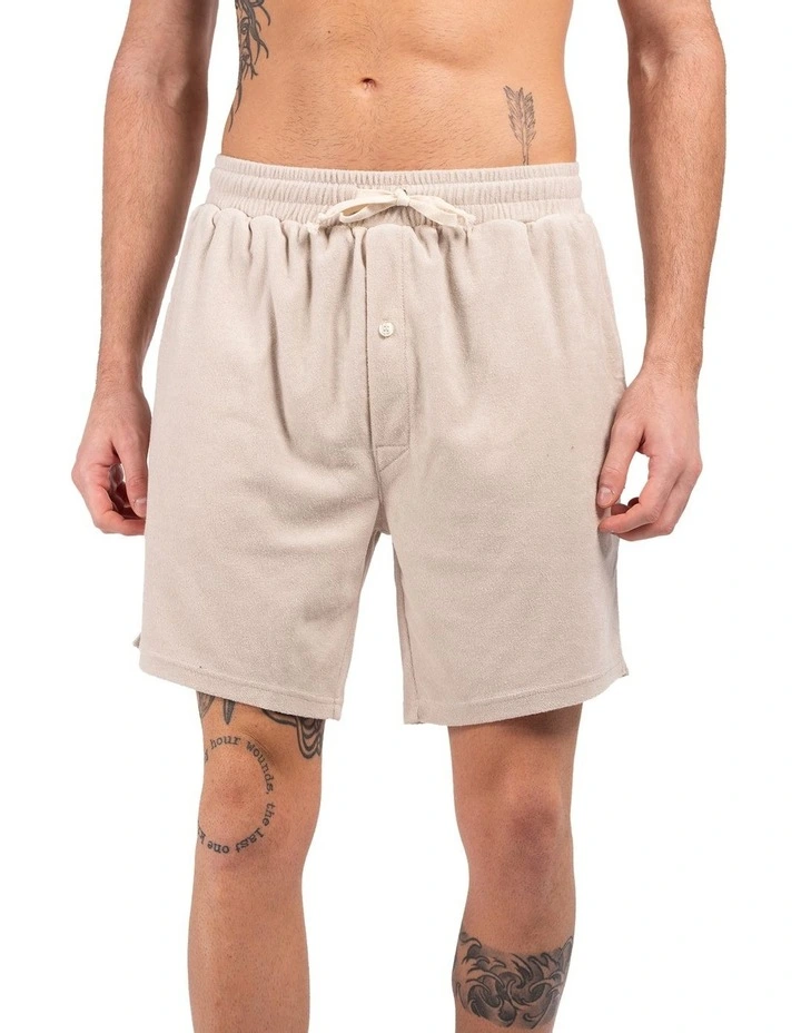 Terry Shorts in Sand