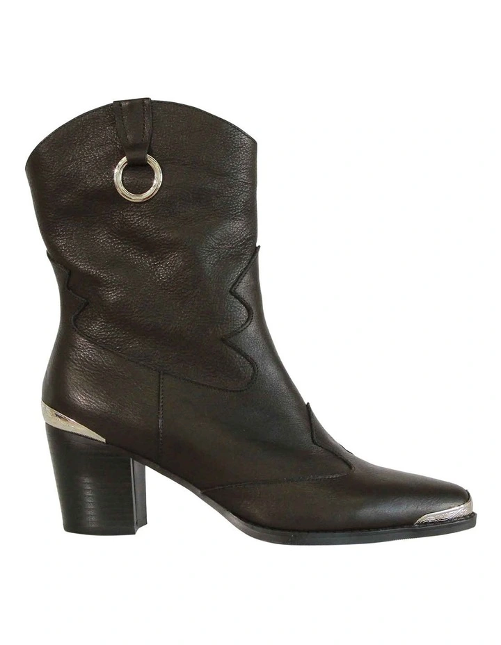 Dallas Western Boot in Vintage Black