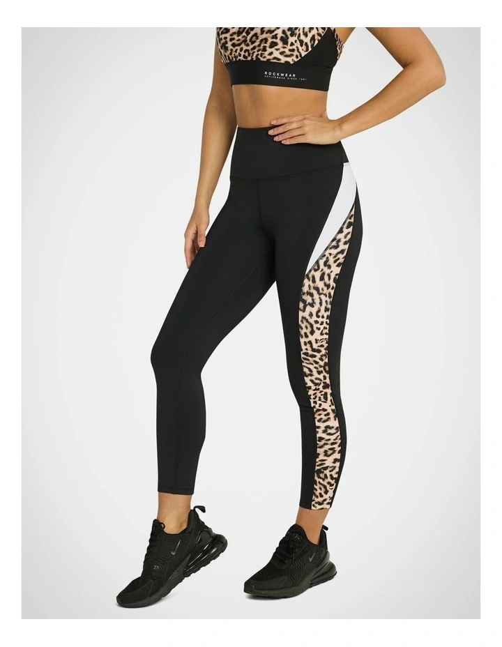 Blocked Animal Pocket Ankle Grazer Tights Blocked in Assorted
