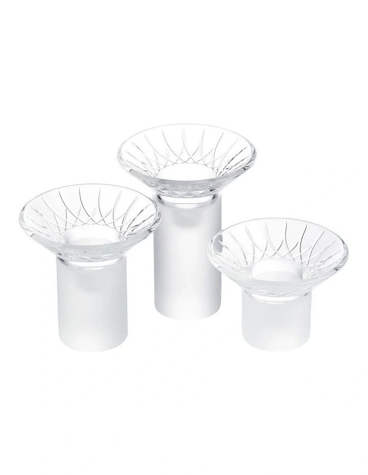 Lismore Arcus Candlestick Set of 3 in Clear