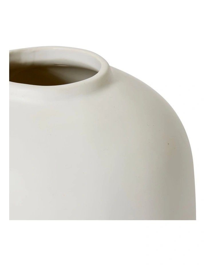 Benito Vase 16cm in White
