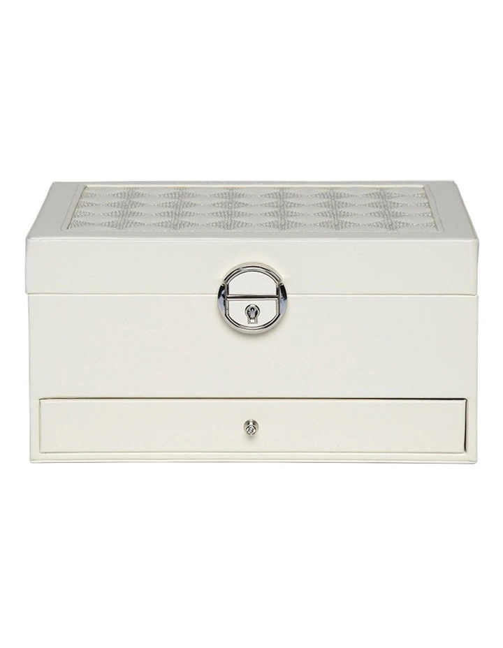 Compact White Jewellery Box