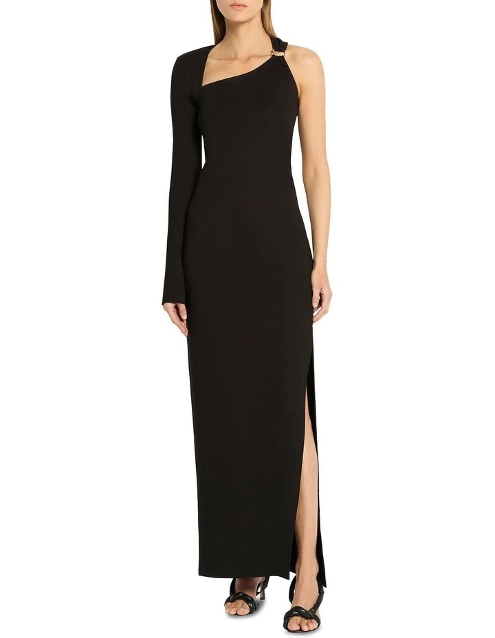 Beyond The Horizon Dress in Black/Gold