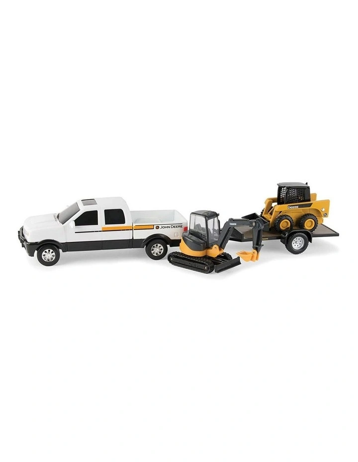 Construction Vehicle Set Trailer/Pickup/Mini Trucks Toys Kids 20cm