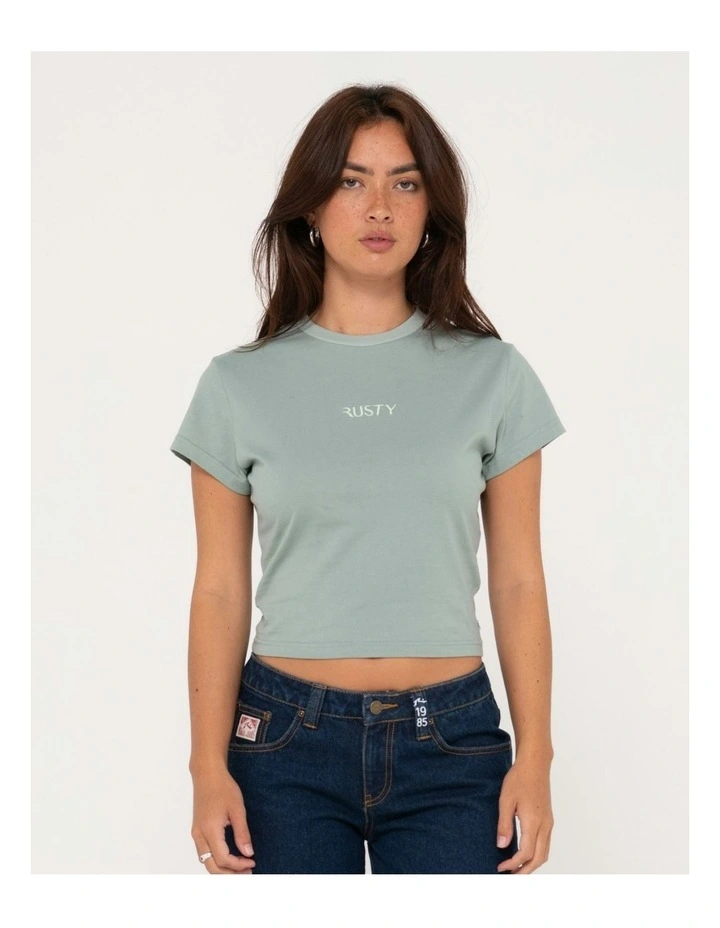 Signature Skimmer Baby Tee in Green