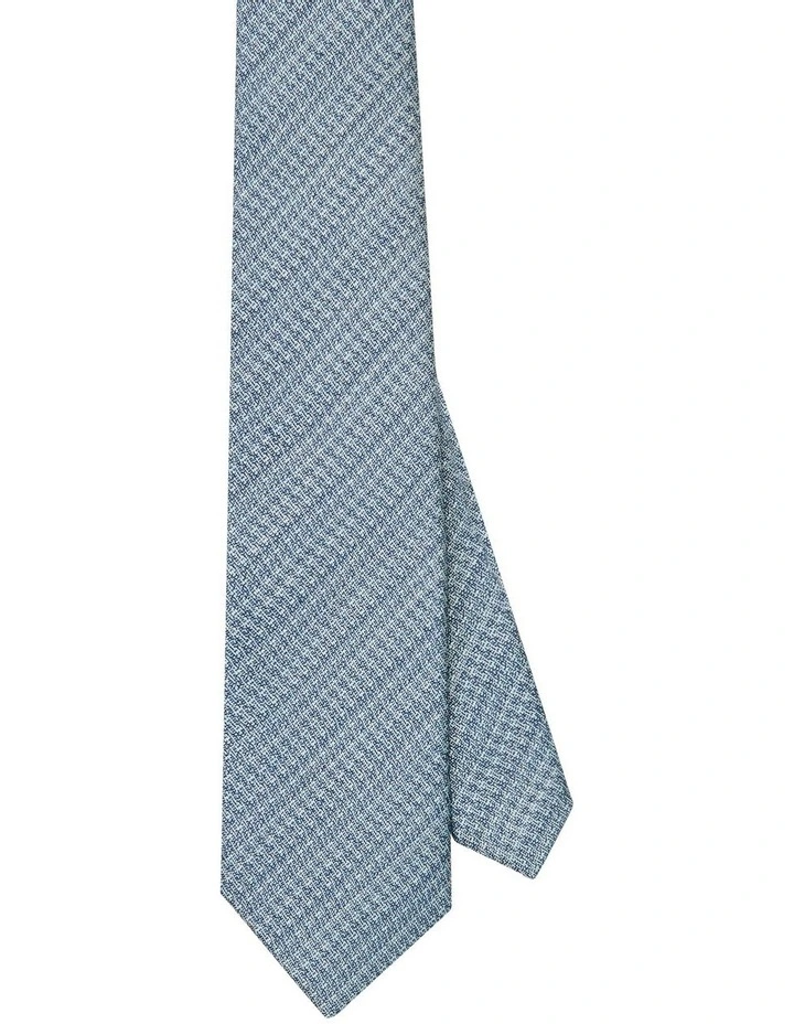 Dobby Plain Tie in Green
