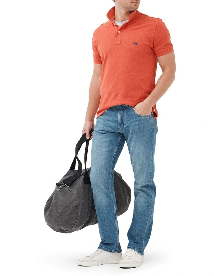 Timaru Relaxed Fit Italian Denim Long Leg in Light Blue
