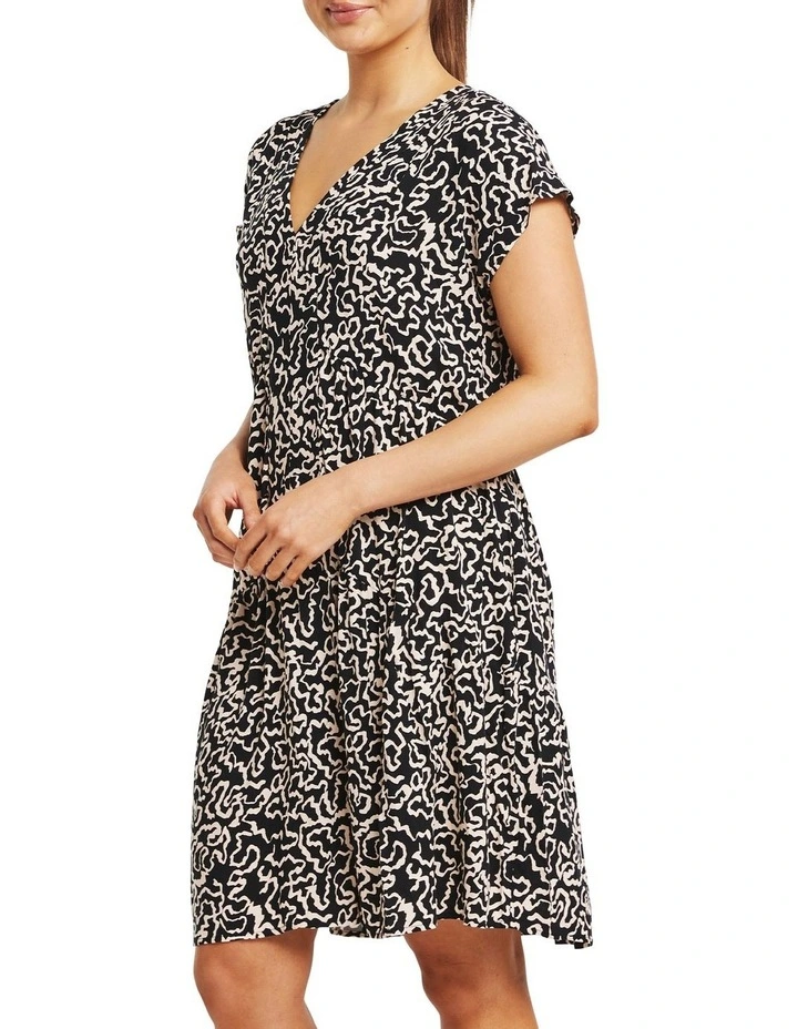 Sparrow Summer Dress in Black/Cream
