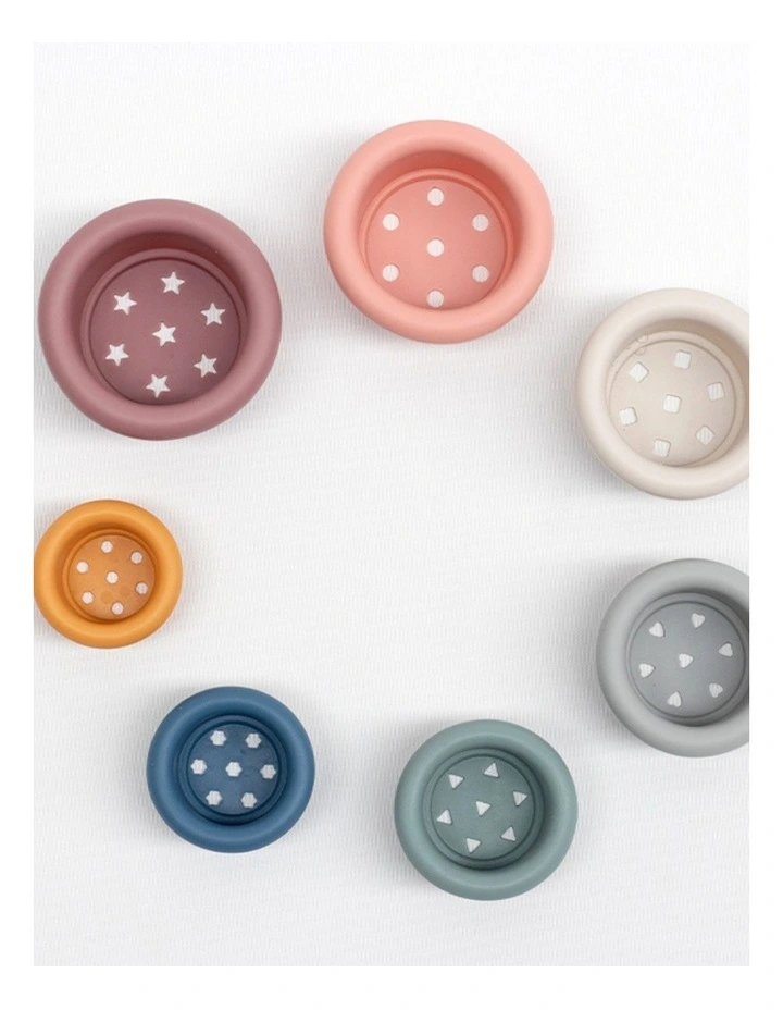 Silicone Stacking Cups and Toys Bundle 2