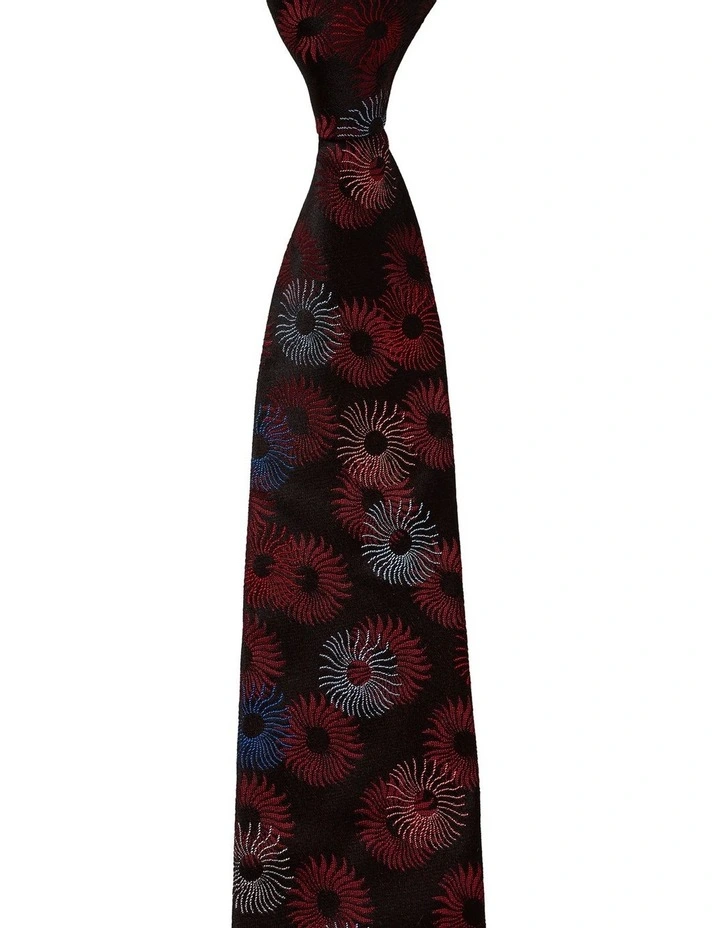 Anemone Silk Tie in Red
