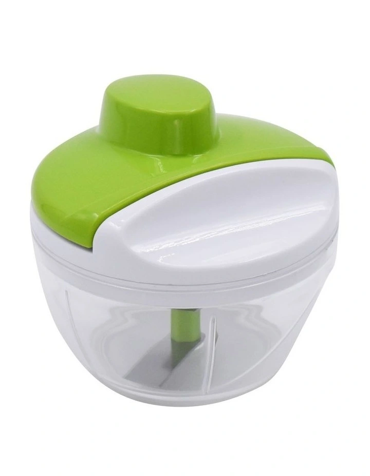 Mini Food Chopper in White/Green
