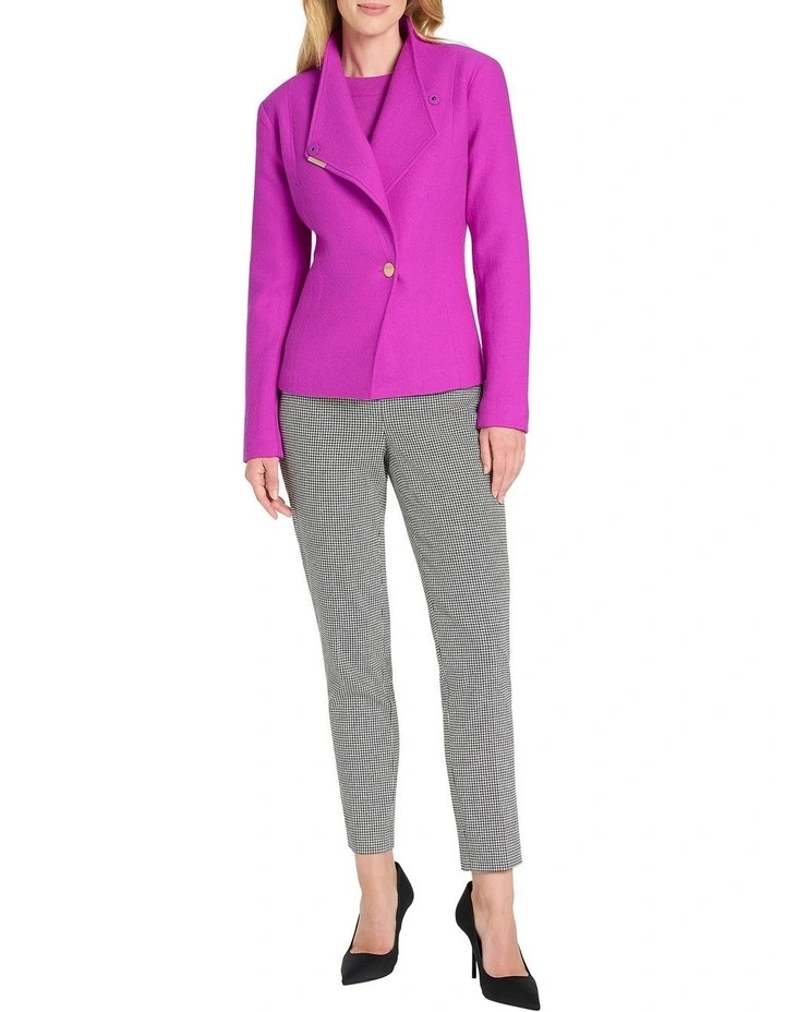 Kaitlyn Felted Wool Jacket in Purple