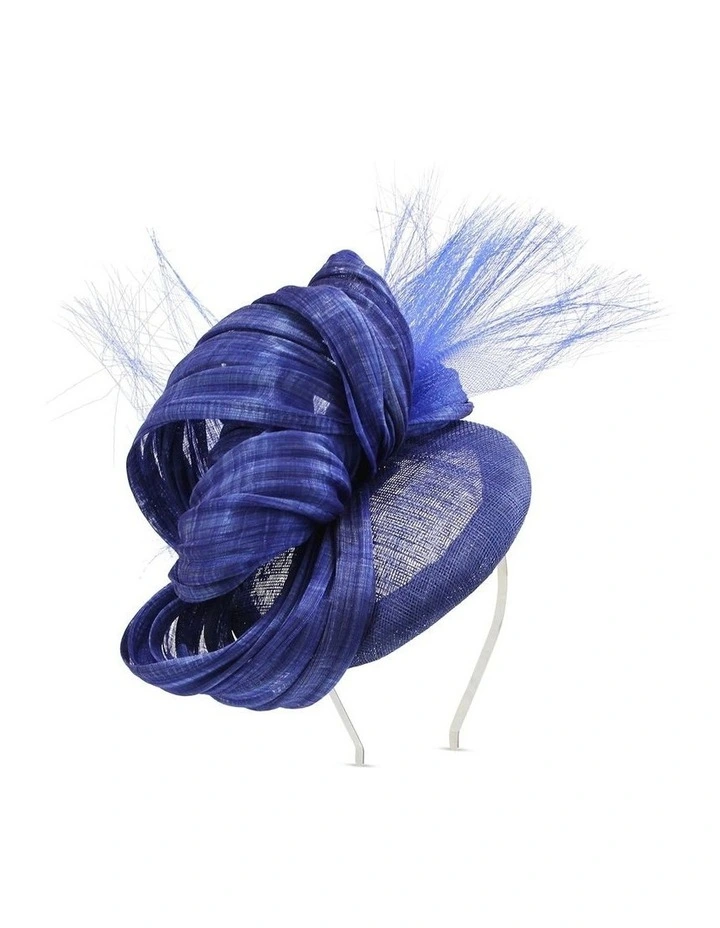 Huda Fascinator in Royal Blue