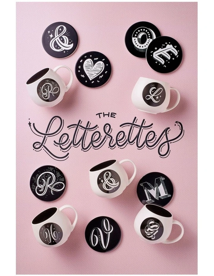 The Letterettes 450ml W Snug Mug Gift Boxed White