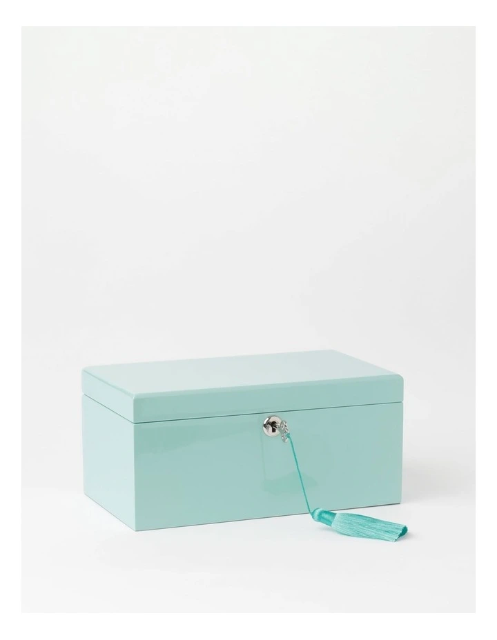 High Gloss Tassel Key Mint Jewellery Box