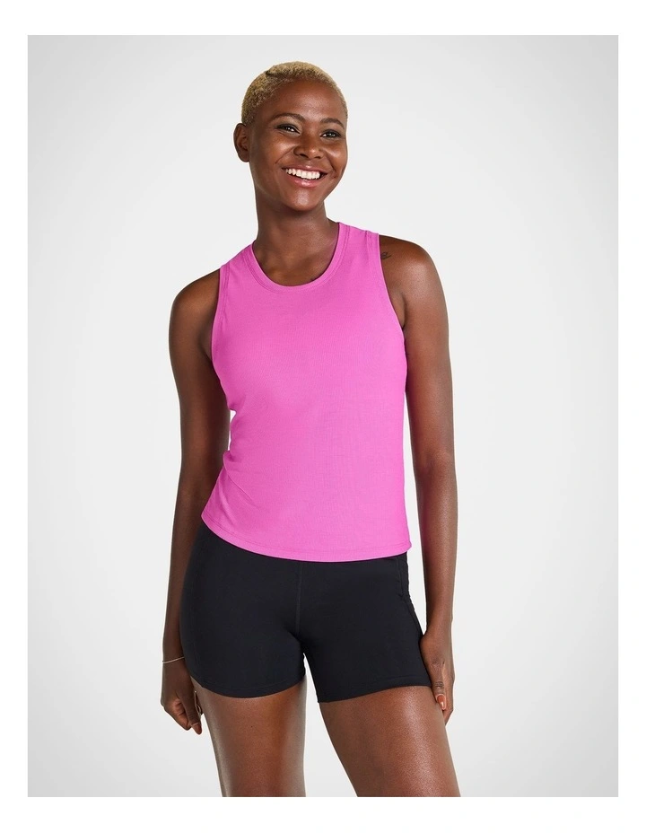 Ribbed Tank Neon in Pink