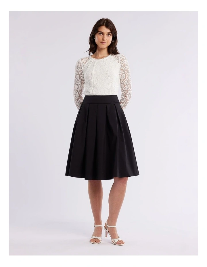 Danielle Lace Top in Ivory