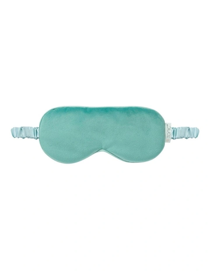 Luxe Velvet Eye Mask in Seafoam