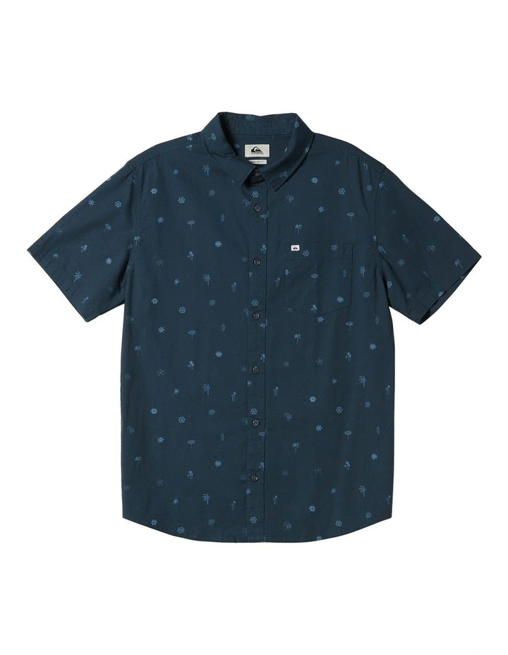 Heat Wave Short Sleeve Shirt in Midnight Navy