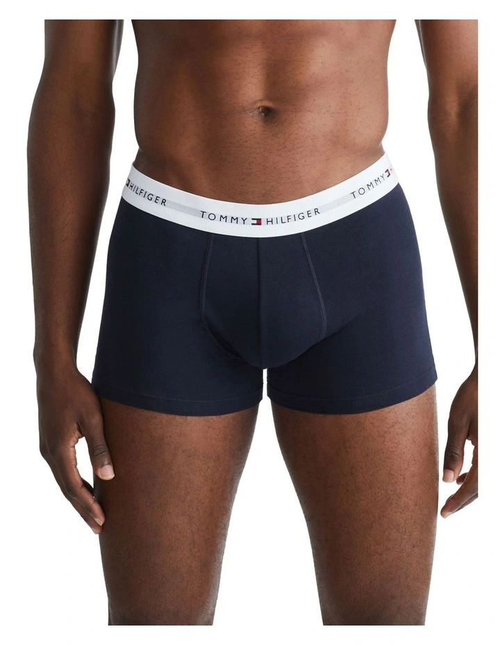 Signature Organic Cotton Essential Trunks Pack of 5 in D Sky/DP ind/A slive