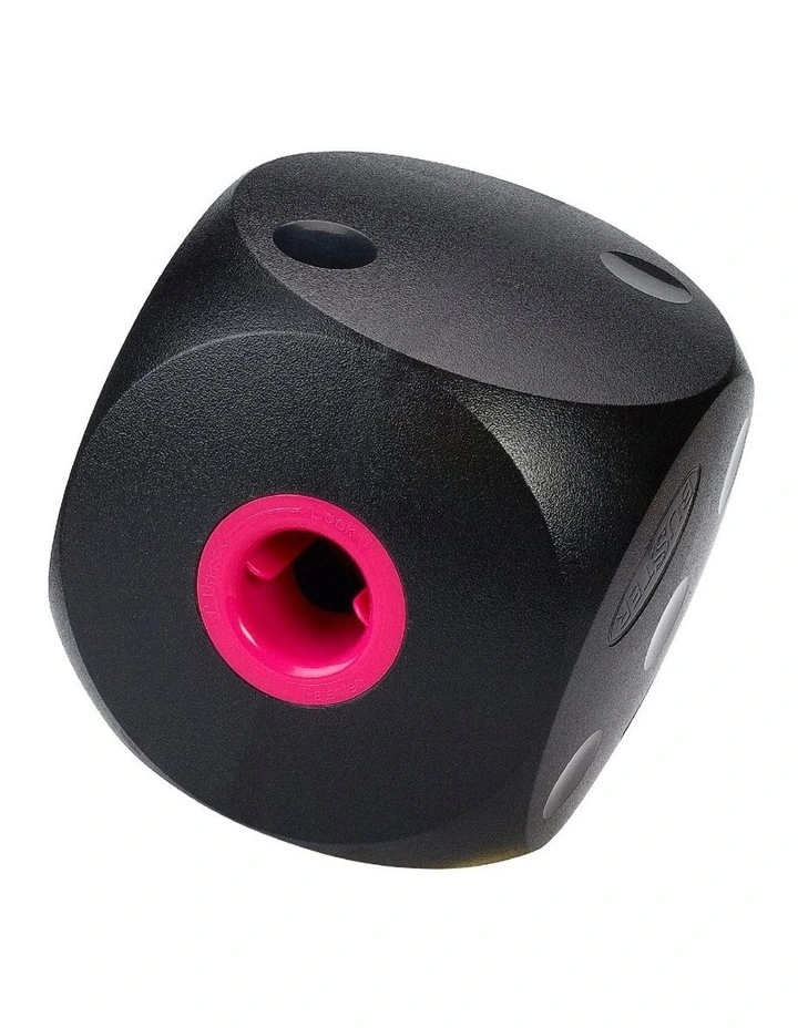 Buster Food Cube Interactive Treat Dispensing Mini Dog Toy in Black